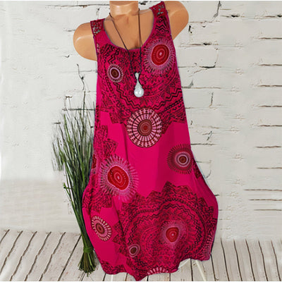 Buntes elegantes Sommerkleid - Dyna