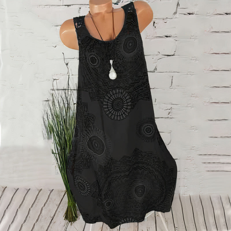 Buntes elegantes Sommerkleid - Dyna