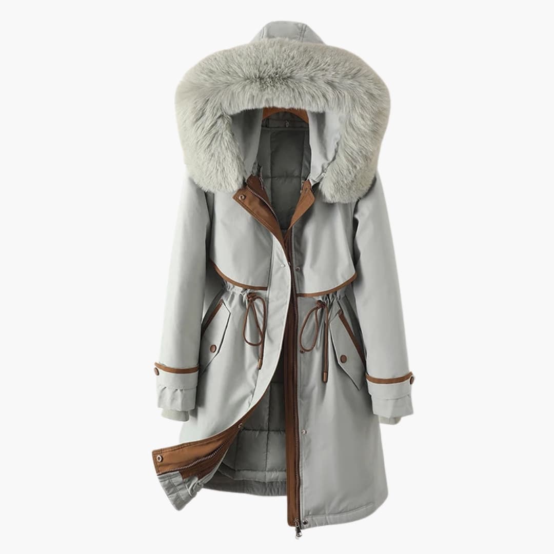 Damen Parka Jacke mit Kapuze