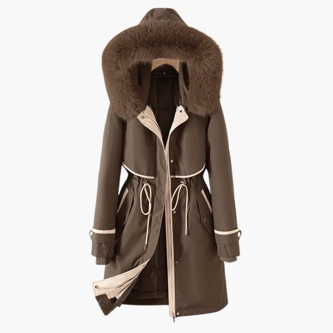 Damen Parka Jacke mit Kapuze