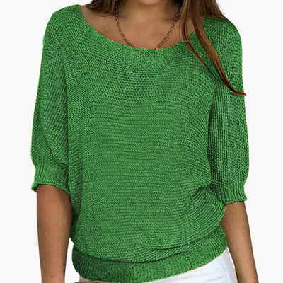 Damen Pullover mit Dreiviertel Ärmeln