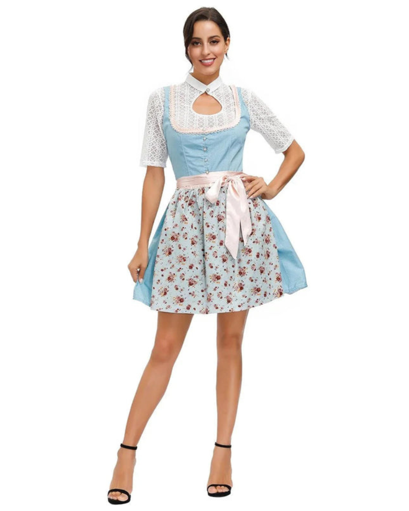 Damen Klassisches Bedrucktes Dirndlkleid | Mini