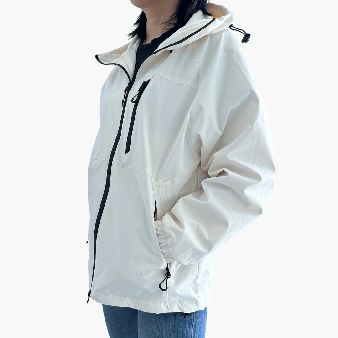 Damen jacke mit Kapuze und Reißverschlusstaschen