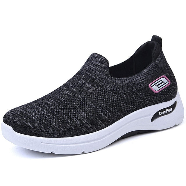SommerFit Sneakers | Mesh Slip-on Damenschuh