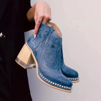 Sue™ Norwich bestickte Lederstiefel