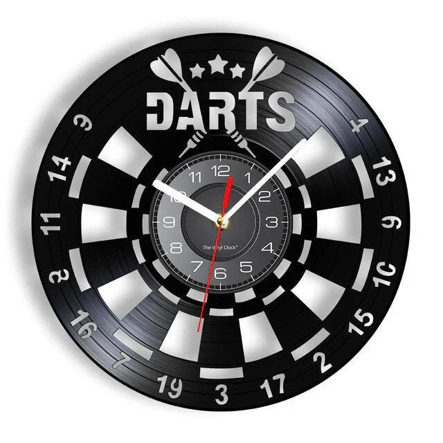 GameTime Vintage Dartscheibe Wanduhr
