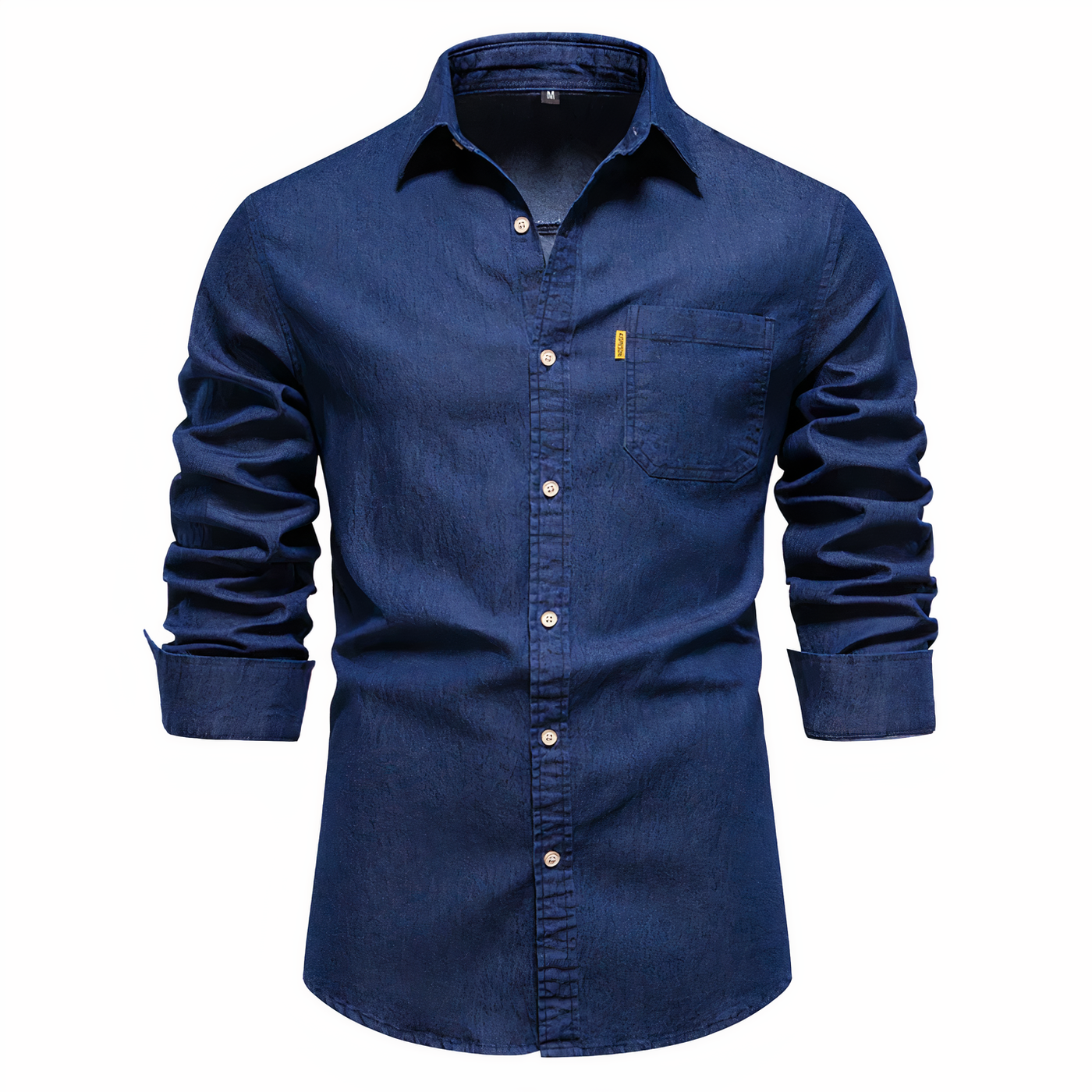 Denim Hemd - Langarm - Slim Fit - Button-Up Hemd - Herrenhemden