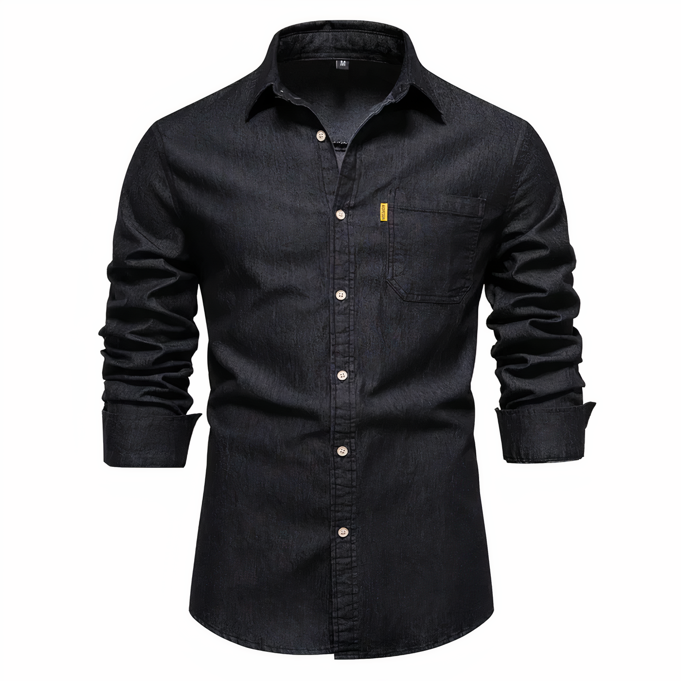 Denim Hemd - Langarm - Slim Fit - Button-Up Hemd - Herrenhemden