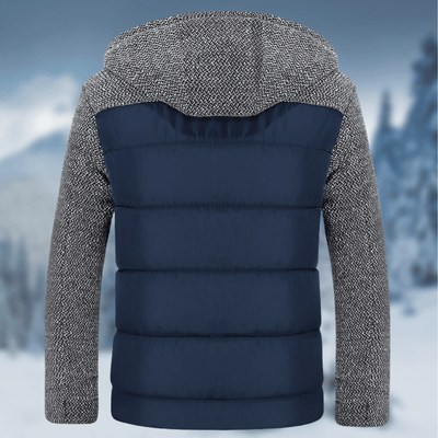 Winterjacke mit Schneeflocken-Details für Männer