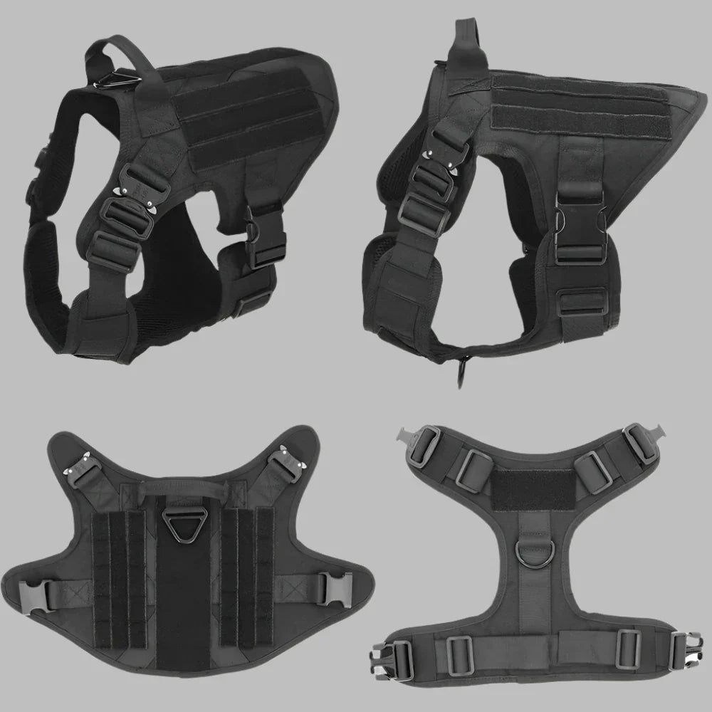 K9T Sommer-Militärgeschirr für große Hunde | Leichtes und atmungsaktives Geschirr für aktive Hunde