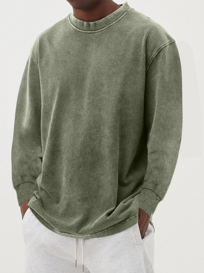 Vintage Langarm-T-Shirt für Männer