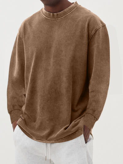 Vintage Langarm-T-Shirt für Männer