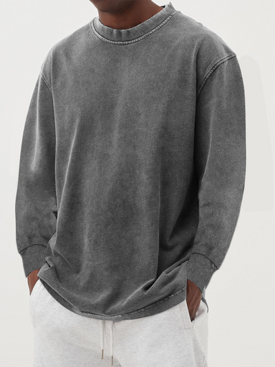 Vintage Langarm-T-Shirt für Männer