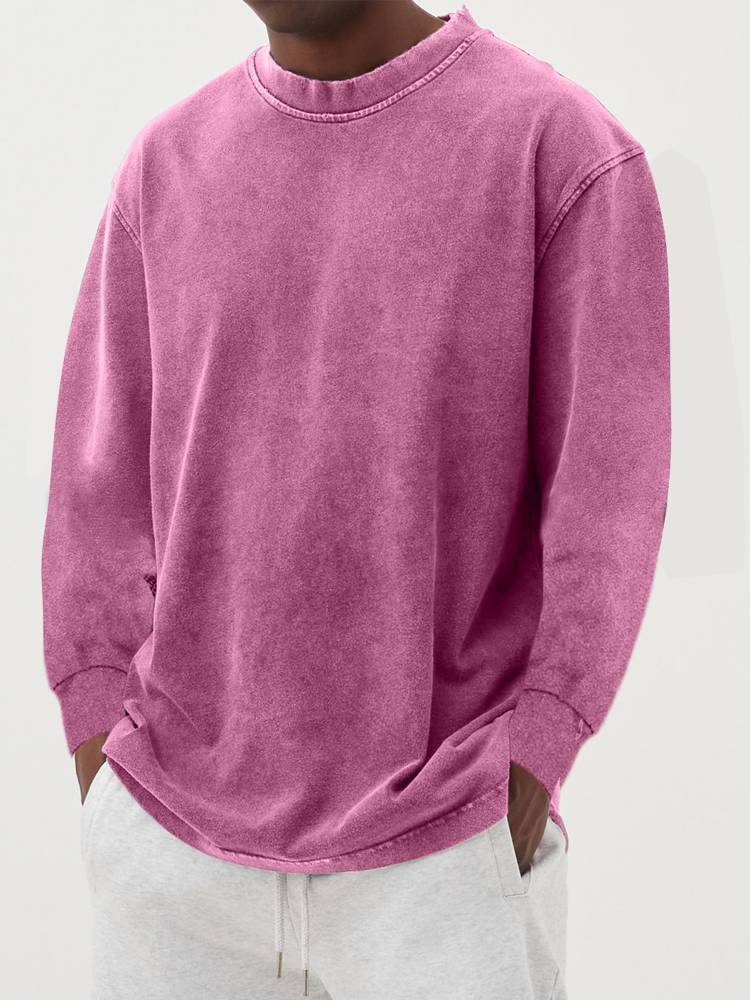 Vintage Langarm-T-Shirt für Männer