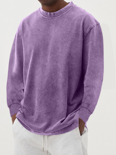 Vintage Langarm-T-Shirt für Männer