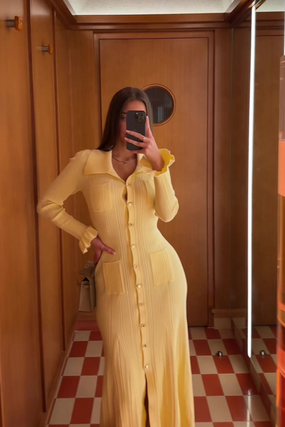 Sylvia - Strick-Maxikleid