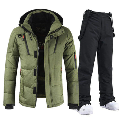Wasser- und windabweisendes Herren Ski-Set mit Jacke und Bundhose