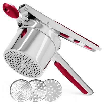 Kartoffelstampfer aus Edelstahl 15 oz – Kartoffelstampfer für Pürees und Gemüsebrei