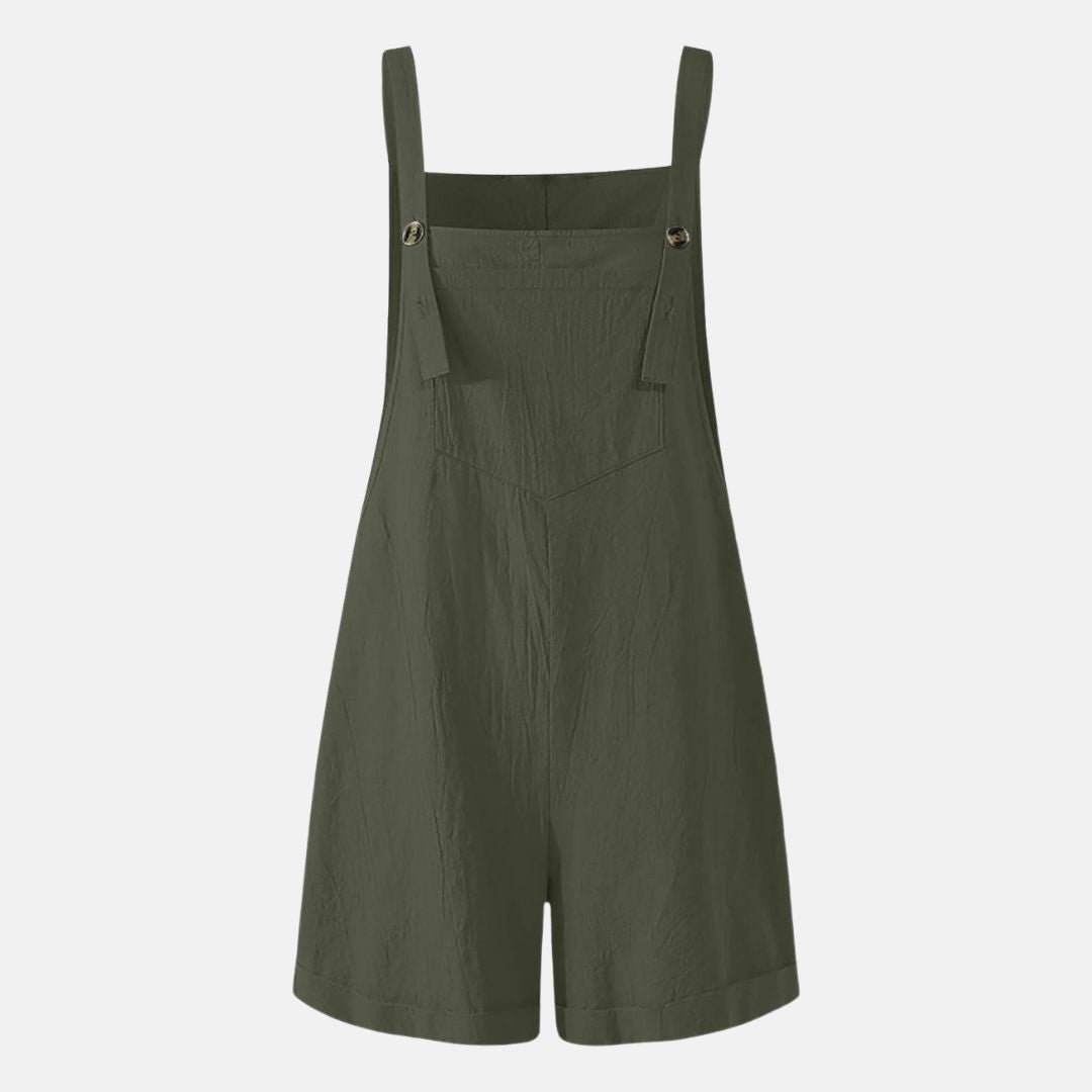 Umstands-Sommer Overall - Die perfekte Umstands-Latzhose im Boho-Stil mit Tasche für heiße Sommertage