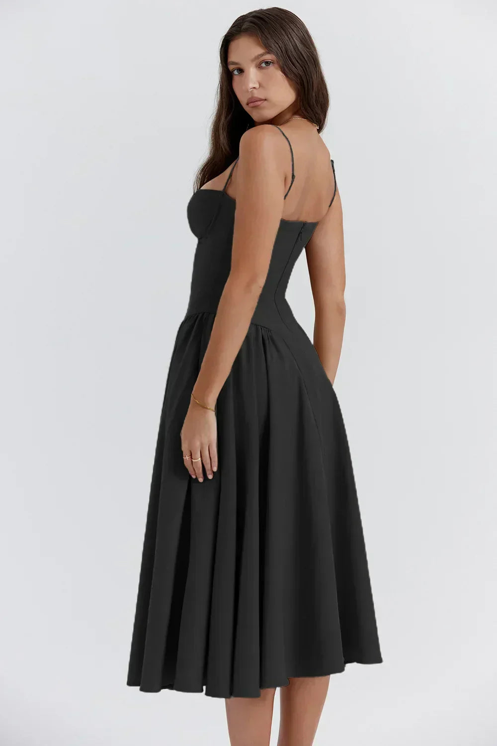 Vintage Sommerkleid für Damen – Leicht und Luftig mit Spaghettiträgern