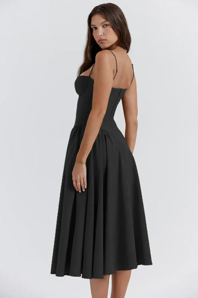 Vintage Sommerkleid für Damen – Leicht und Luftig mit Spaghettiträgern
