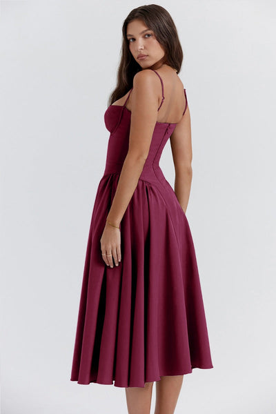 Vintage Sommerkleid für Damen – Leicht und Luftig mit Spaghettiträgern