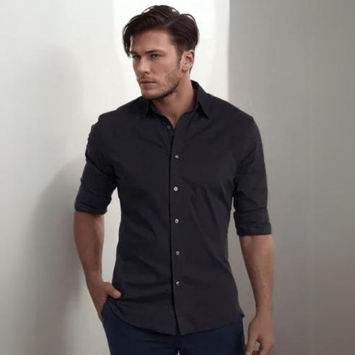 Elite - Anti-Knitter-Bluse mit Reißverschluss