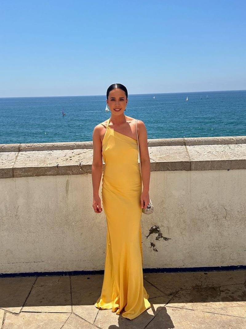 Caroline - Rückenfreies Maxikleid