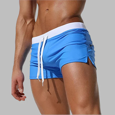 Herren Badehose - Sommerliche Speedo Badehose mit Kordelzug