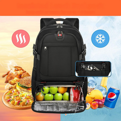 Extra-großer Reiserucksack mit Laptopfach, USB-Ladeanschluss und isoliertem Fach – Ideal für Reisen, Studium und Beruf