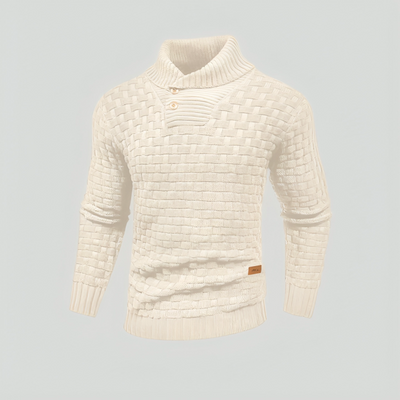 Strickpullover mit Stehkragen für Männer