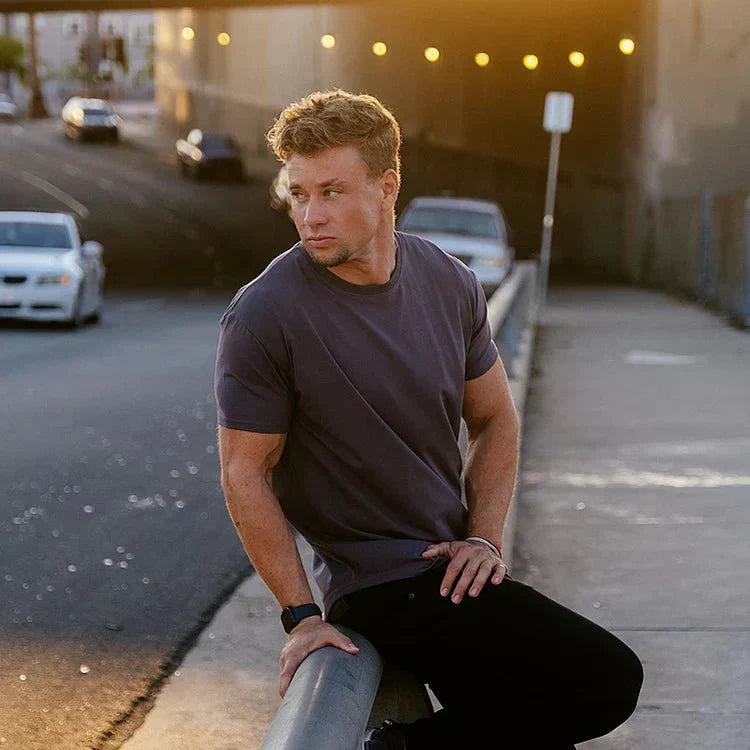 Herren T-shirt - Leichtes Rundhals T-shirt Für Sommer