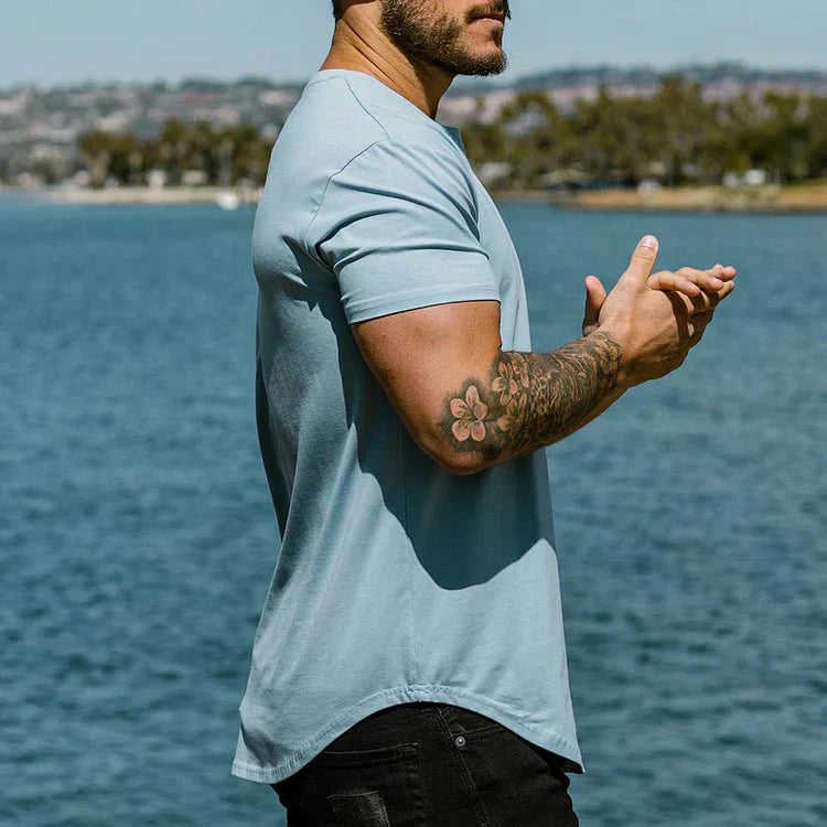 Herren T-shirt - Leichtes Rundhals T-shirt Für Sommer