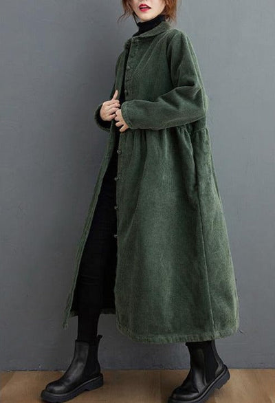 Warmer Winddichter Kordmantel für Damen