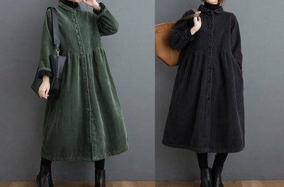 Warmer Winddichter Kordmantel für Damen