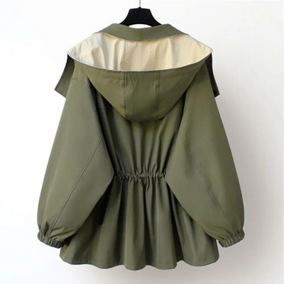 Asymmetrische Zweifarbige Jacke für Damen