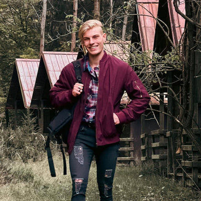 Stylische Bomberjacke mit Armtaschen für Herren