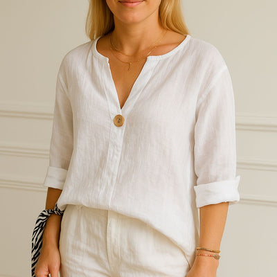 Sommerliche Tunika Bluse für Damen - Leichte Kurzarm Oberteile für heiße Tage