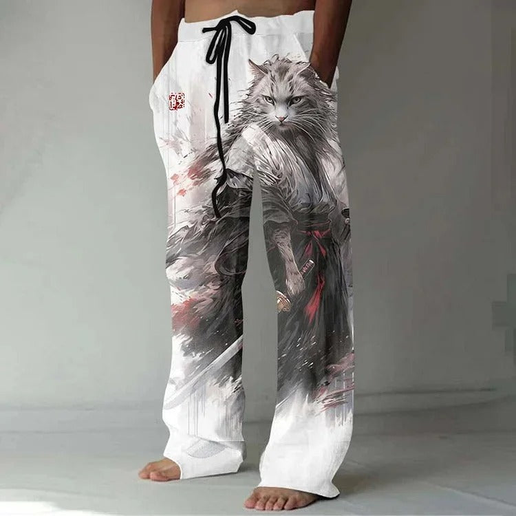 Gerade Hosenbeine | Lose Passform | Kordelzug | Herren-Lounge-Hosen | Herren-Hosen