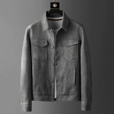 Geknöpfte Jacke mit Kragen für Männer