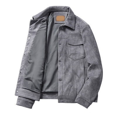Geknöpfte Jacke mit Kragen für Männer