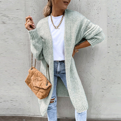 Schicke lange Strickjacke für Damen