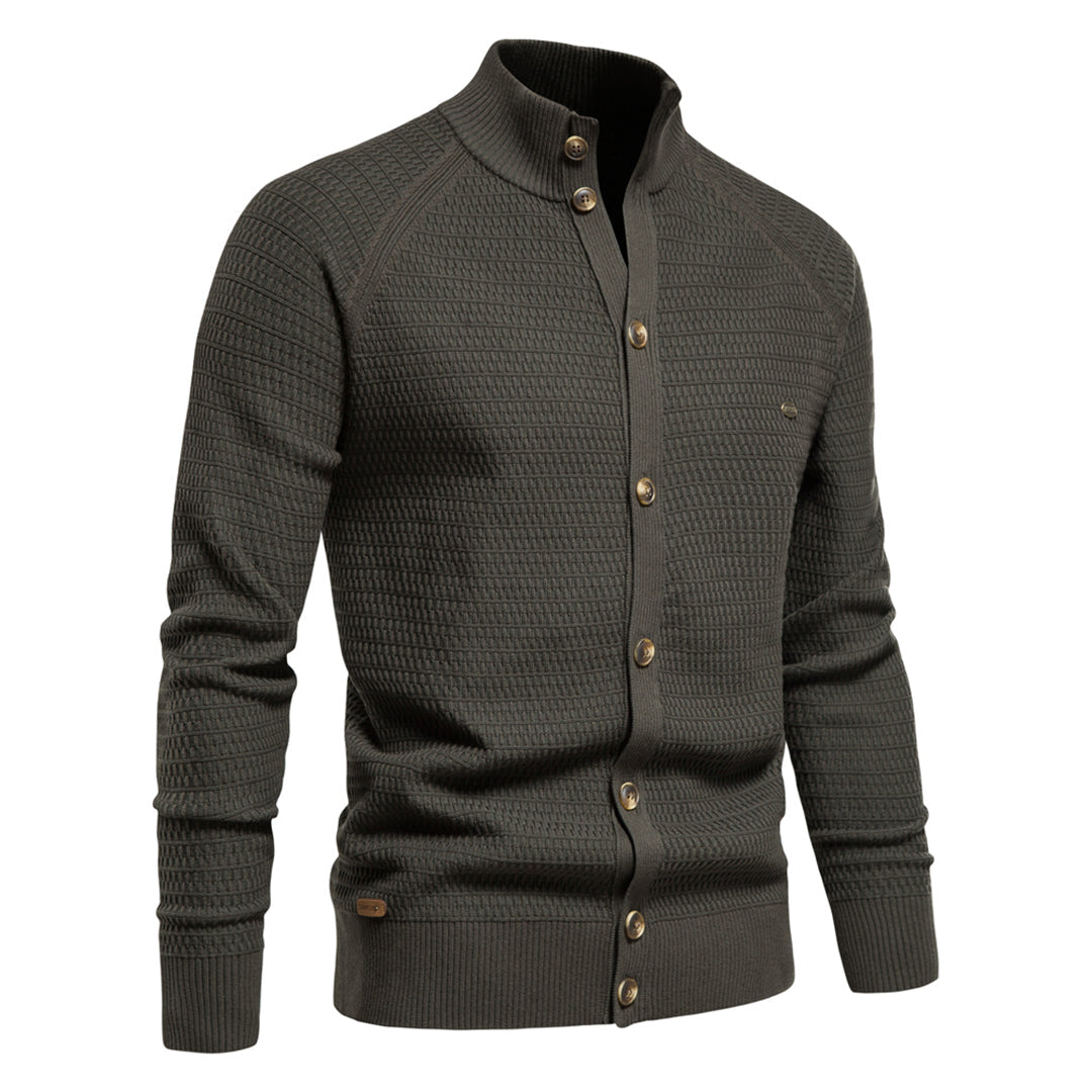 Strickjacke aus Baumwolle mit Knopfleiste für Herren