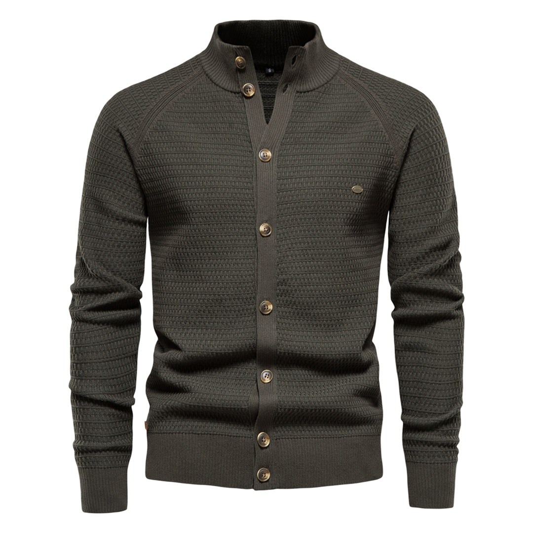 Strickjacke aus Baumwolle mit Knopfleiste für Herren