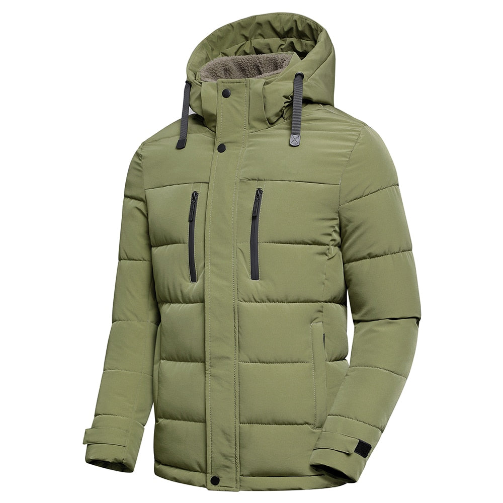 Fleecegefütterte Steppjacke für Herren