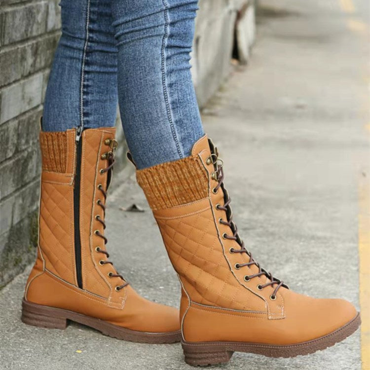 Kuschelige Wildleder-Winterstiefel für Damen