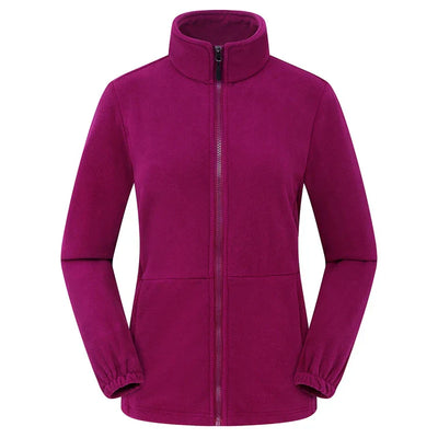Fleecejacke Damen Mit Reißverschluss | Weich Gefüttert Mit Stehkragen