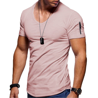 Herren V-Ausschnitt Muscle-T-Shirt - Shaun