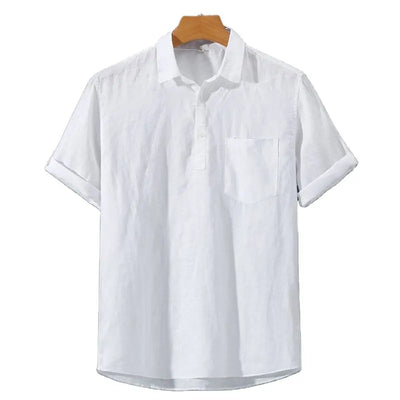 Herren Polo, aus Leinen und elegant