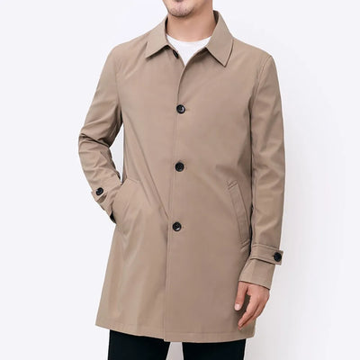 Trenchcoat für Herren | Wasserdichte lange Übergangsjacke